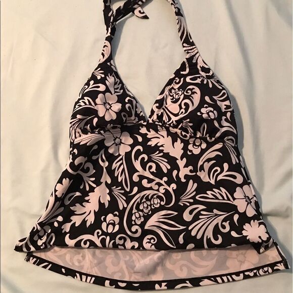 Jantzen black & white tankini top - Picture 1 of 2